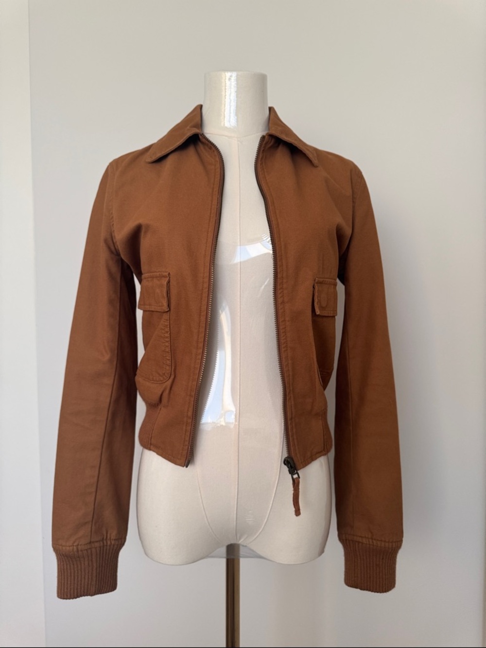 Aritzia Sunday Best - camel bomber jacket